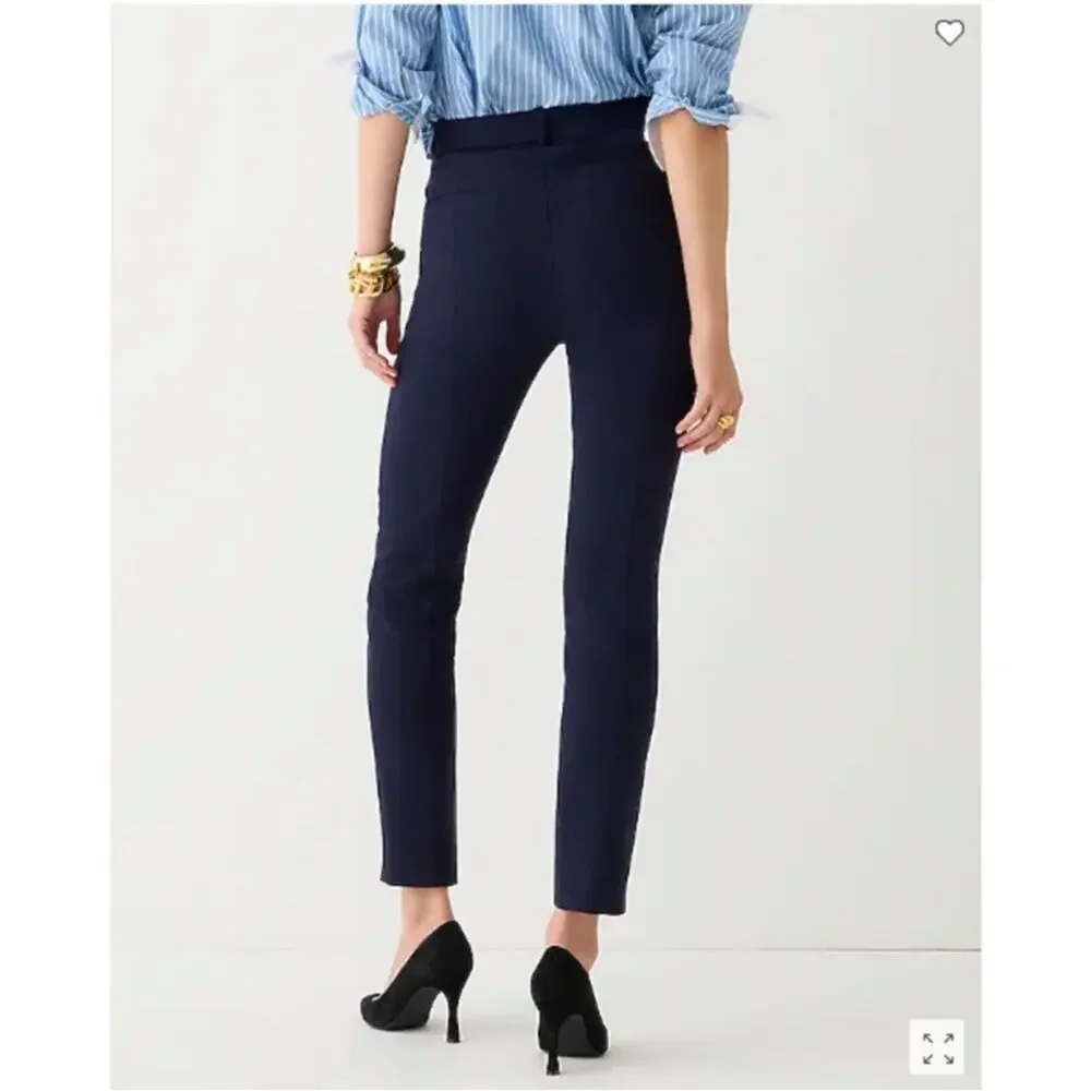 J. Crew Pants High Rise Cameron Dress Pant Navy Blue H6573 Size 4 Fall 2022